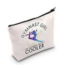 Gymnastics Gift Gymnast Girl Makeup Bag Gymnastics Survival Kit Zipper Pouch Gymnast Girl Like A Normal Girl But Cooler Cosmetic Bag for Gymnast Lovers (U.Gymnast Girl)
