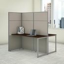 Bush Business Furniture Easy Office 2 Person Desk Workstation w/ Panels Cubicle in White | 66.33 H x 60.04 W x 60.04 D in | Wayfair EODH460WH-03K