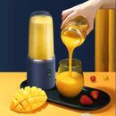 Portable Usb Smoothie Blender Cup With 6 Blades - Wireless Mini Charging Fruit Juicer And Food Blender With Ice Crusher