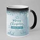 TheYaYaCafe Yaya Cafe™ Christmas Gifts Merry Christmas and Happy New Year Magic Coffee Mug, 330 ml with Coaster (White)