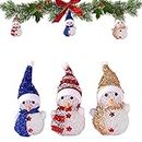 Abonda Christmas Snowman Decorations Indoor,Light up Snowman Color Changing Figurine - Lighted Snowman Figurines Indoor Glowing Christmas Party Decorations