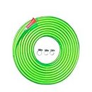 Cinagro 10 Meter Heavy Duty PVC Garden Hose Pipe with Tap Adapter & 3 Clamps, Lightweight, Durable & Flexible, Water Pipe for Garden, Water Hose Pipe, Car Washing (32.8 feet, 1/2 inch, Light Green)