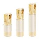 Airless Pump Bottle Refillable Travel Containers Empty Cosmetic Bottle Vacuum Bottle for Lotion, Hand Sanitizer, Toner, Moisturizer and Serum (Gold 15ml+30ml+50ml)