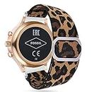 LvBu Bracelet Compatible with Michael Kors Access Sofie/Runway, Soft Hair Bands Watch Strap for Michael Kors Access Sofie/Michael Kors Runway Smartwatch, leopard, Strap.