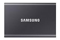 Samsung Portable SSD T7, 500GB, Titan Gray, USB3.2, Type-C, R/W(Max) 1,050MB/s, Aluminium Case