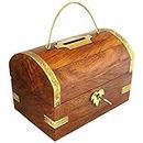 Smarts Collection Handicrafted Wooden Money Bank Big Piggy Coin Box Gifts