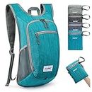 G4Free Hiking Backpack Lightweight Packable Hiking Daypack Small Travel outdoor Foldable Shoulder Bag, Teal Blue
