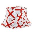 Ball Grace Unisex 100% algodón Packable Bucket Hat Sun Hat para hombres y mujeres, Bandera 1, Talla única