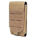 Universal Tactical Molle Mobile Phone Holster Belt Smartphone Strap Pack Utility Military Small Pouch Mini Waist Bag for iPhone 12ProMax/12Pro/12/11ProMax/11/X/8P/8/7P/7/6 5.5" Phone