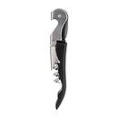 Viners Barware Waiter’s Friend Classic 2-Step Lever Action Corkscrew and Bottle Opener, Black & Silver