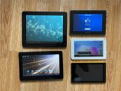 Lote de trabajo paquete de lectores electrónicos de tabletas mixtas 5 unidades a granel Blackberry Amazon Kindle defectuoso