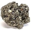 Crystal Heaven Pyrite Stone Original Cluster Samples - 40 to 80 Grams High Energy Natural Iron Pyrite Stone Gold Rock Reiki Crystal Used for Increased Willpower and Manifestation (Certified Pyrite)