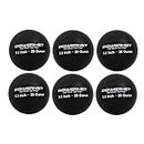 PowerNet 3.2" Weighted Hitting Batting Training Balls (6 Pack) | 20 oz Black | Build Strength and Muscle | Improve Technique and Form | Softball Size | Enhance Hand-Eye Coordination