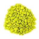 Kapoor Pets Polished Colored Stone Marble Pebbles for Home Garden Aquarium Outdoor Decoration (2 KG, Lime)