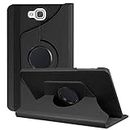 Case for Samsung Galaxy Tab E 9.6 (SM-T560, SM-T560NU), Tab E Nook 9.6-360 Degree Rotating Stand PU Leather Case (Black)