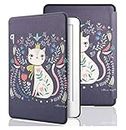 SwooK Classic Printed Magnetic Flip Cover Case for All New Kindle 10th Generation 2019 Release Model: J9G29R Flip Case Smart Folio Cover Case (Not for 10th Gen 2018 Kindle) (Kitty)
