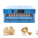 Incubateur De 64 Oeufs Numérique Smart Egg Hatching Machine avec Fonction De Tournage Automatique des Oeufs Incubateur D'oeufs De Poulet pour Poulets, Canards, Oies, Pigeons Et Oiseaux