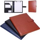 A4 Conference Folder Folio Case Clipboard PU Leather Business Document Office AU