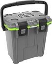 Pelican 20QT Elite Cooler (Dark Grey/Green) | 15 Can or 4 Wine Bottle Capacity with Ice | 2 Day Ice Retention | Guaranteed for Life