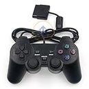 Generic Black Wired Controller 1.8M Double Shock Remote Joystick Gamepad Joypad for Playstation 2 Ps2