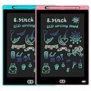 2 Pack LCD Writing Tablet for Kids, Colorful Screen Drawing Board,8.5inch Magnetic Drawing Board, Boogie Board Writing Tablet, Handwriting Tablet for Doodle Board Toys Gift for 3+Years Old Boy Girl