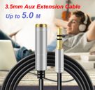 3.5mm Audio Cable Aux Extension Cable Male to Female Headphones Earphones Cable