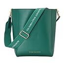 VICTORIA HYDE Handtasche für Damen aus echtem PU-Leder Grosse Kapazität Umhängetasche für Damen zum Einkaufen und Arbeiten (Grün)