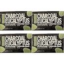 Pure Bath Soap- Cruelty Free, No Artificial Dyes or Parabens- Pack of 4 - Charcoal Eucalyptus