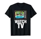 Watch TV Zombie Watching Television Media News Movies Gift T-Shirt
