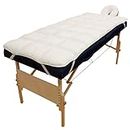 Body Linen Abundance Deluxe Quilted Fleece Massage Table Pad Set, 3.2 Pound