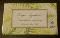 Shugar Soapworks oatmeal and coconut soap Jumbo Bar 6.25 oz Vegan  NEW