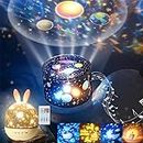 Icylife 2 in 1 Planetarium Galaxy Projector Creates Cosmic Galaxies, Nebulas. Galaxy Lamp Star Projector Night Light for Bedroom Comes with Musical Tunes & Remote Controller, Rotatable Features