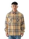 The Souled Store Plaid: Muted Canvas Men Relaxed Shirts Yellow