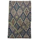 Pier 1 Imports Table Runner Brown Diamond Beaded Tapestry 14”x90” Home Decor