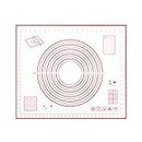 Ubervia® Making Baking Mat BBQ Mat wi Clear Scale Design Washable Rotatable for Home Kitchen Daily Use