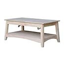 International Concepts Bombay Tall Coffee Table, Unfinished