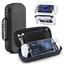 innoAura 4 in 1 Portal Case for PS Portal Remote Player, PS Carry Case Accessories Bundles with PS Portal Travel Carrying Bag, PS Portal Protective Case, 2-Pack Screen Protector Tempered Glass