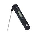 MasterChef Meat Thermometer Probe, Wireless Food Temperature Checker with Instant Read Digital LCD Display, Foldable Kitchen Gadget For Air Fryer Cooking, Outdoor BBQ, Steak, Turkey, Chicken, Liquids