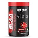 Bigflex Essential BCAA Hyperboost, Watermelon [ 40 Servings, 400g ] | 5000mg BCAA | 1000mg Citrulline Malate | 500mg Beta Alanine | 500mg L-Taurine For Maximum Muscle Growth, Energy, Recovery & Endurance