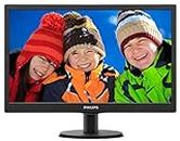 Philips 193V5Lhsb2/94, 18.5 Inch (46.99 Cm) 1366 X 768 Pixels Smart Control Monitor with Tft/LCD Displayvga/Hdmi Port, 5 Ms Response Time,Full Hd, Free Sync, 60Hz Refresh Rate, Flicker Free, Black