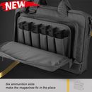 Tactical Gun Soft Case Pistol Bag Double Handgun Firearm Storage Shooting Range