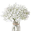 Veryhome 10PCS 30 Bunches Fake Babys Breath Flowers Artificial White Flowers Gypsophila DIY Floral Bouquets Arrangement Wedding Home Decor