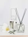 James & Co No.1 White (Wild Flower, Cotton & Lilac) 100ml Home Fragrance Reed Diffuser Set