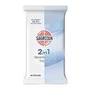 Sagrotan 2in1 Desinfektions-Tücher, für Hände und Oberflächen, 1er Pack (1 x 40 Stück)