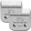 3-1/2# Professional Detachable Replacement Ceramic Blades. Compatible with Oster Classic 76/Power Pro/Power-Teq/Star-Teq Clipper. Compatible with Ainds, Wahl, Series Clippers. Size: 3/8" Cut Length.