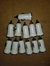 Lot of 11: USB 1 Amp DC Car Charger Adapter Accessory Plug for Cell Phones