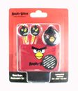 Angry Birds Auriculares Estéreo Oído Negro IPHONE Música Games Pack Accesorio De