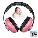 Baby Ear Protection Noise Cancelling Headphones for Kids Noise Reduction Hearing Protection Earmuffs for 0-3 Years Babies, Toddlers, Infant (Redrose)