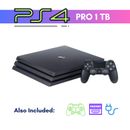 Sony PlayStation 4 Pro 1TB Console + 1 Controller + HDMI Cable + Power Cord
