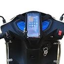 SKYCELL Premium Mobile Holder/Pouch-Bag for All Scooters Scooty Activa Jupiter Evs (Black)